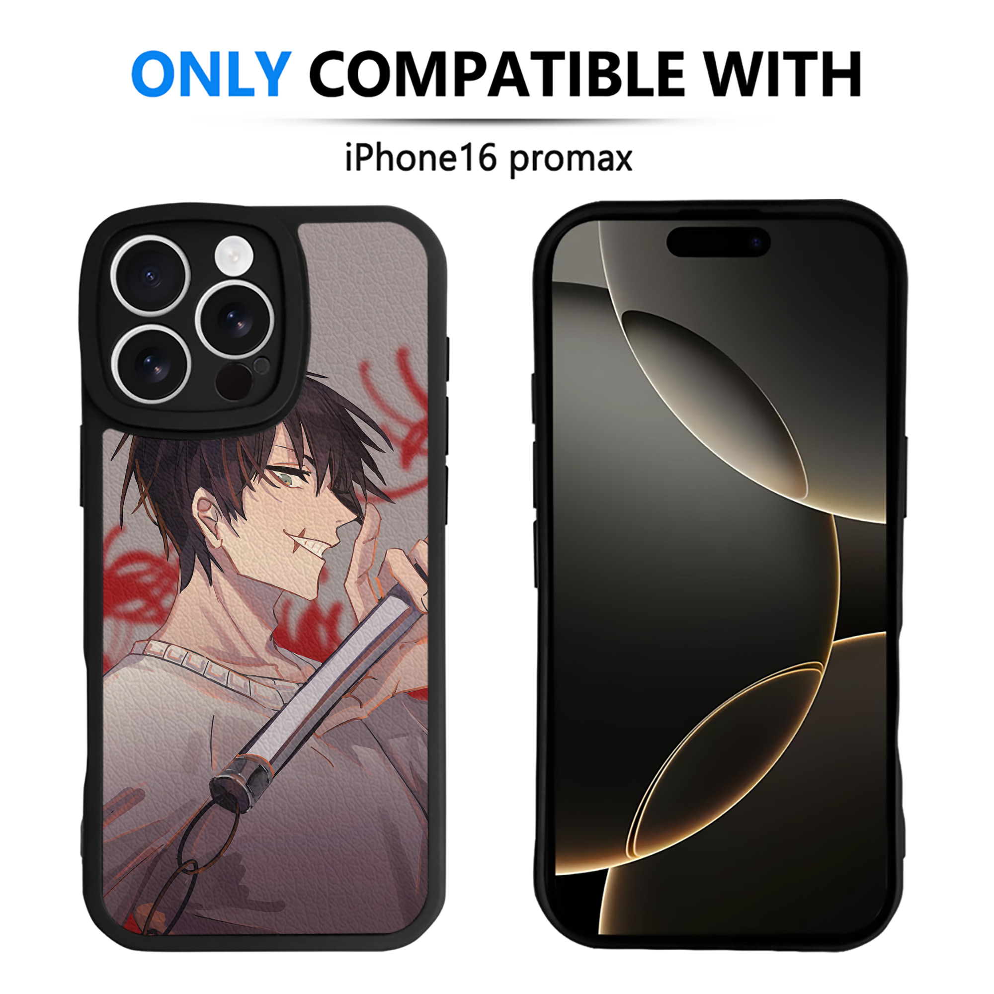 （画像用） 呪術廻戦 Jujutsu Kaisen 【iPhone 16シリーズ対応】シリコンスマホケース（レザー調） 材質：シリコン